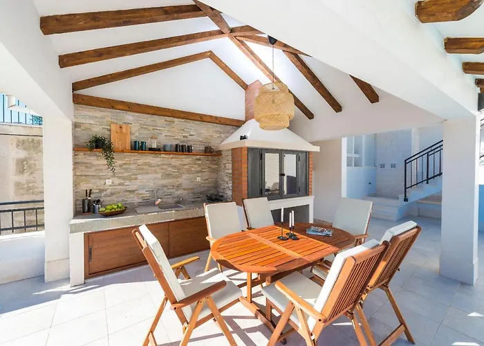 Nila - Private Pool And Sea View 두브로브니크